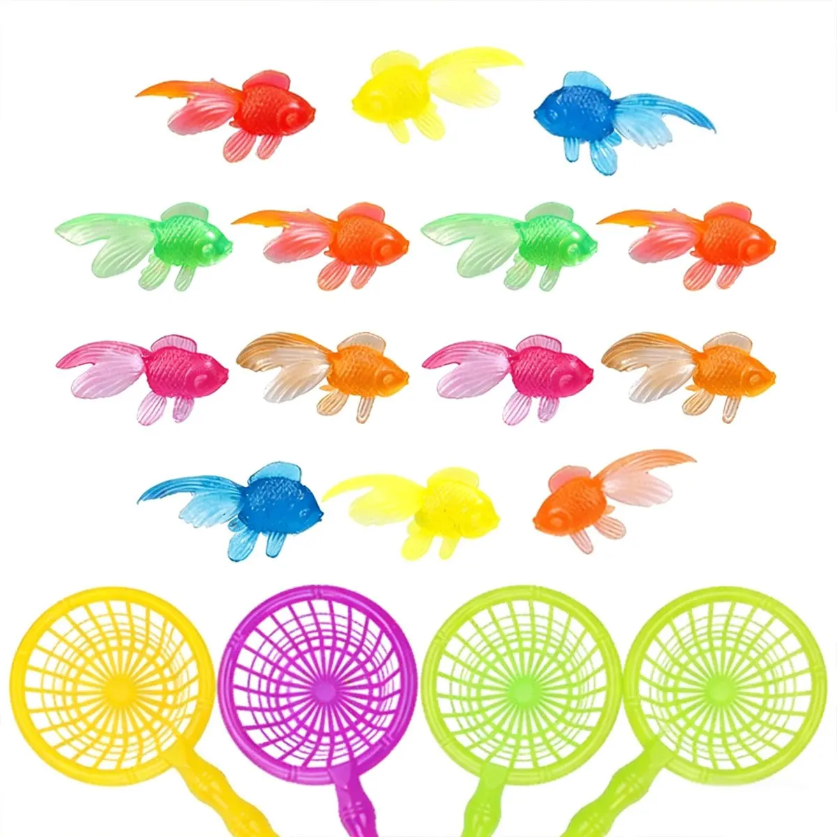 14-teiliges Set mit simulierten schwimmenden Goldfischen, geeignet für den Innen- und Außenbereich, für Sommer-Poolpartys oder zur Dekoration der Badewanne – Detail 7