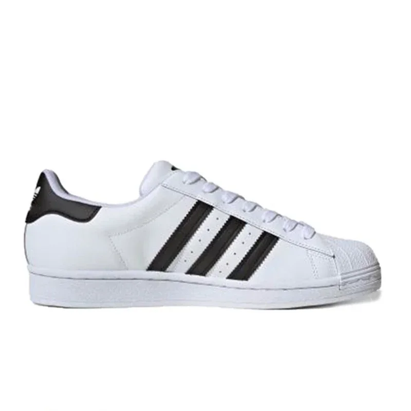 Adidas Classic Superstar Men and Women Sports Sneakers, Casual Shoes, Black and White, Fashion Anti-slip and Wear-resistant