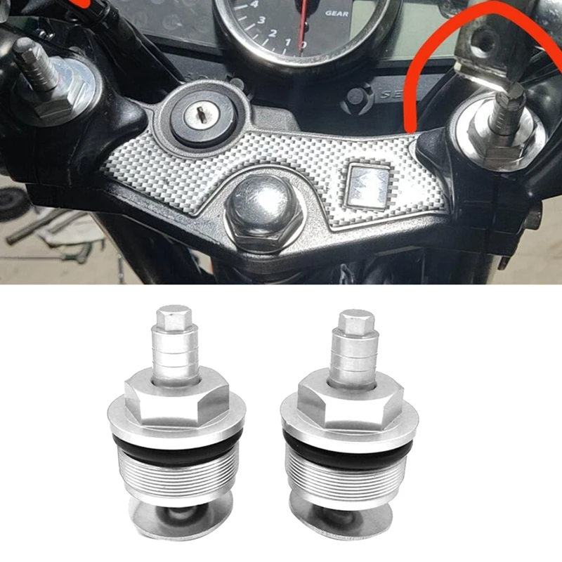 Motorcycle Shock Absorber Screw Decoration Front Fork Screw Cover For Suzuki GW250 DL250 GSX250R Replacement Accessories