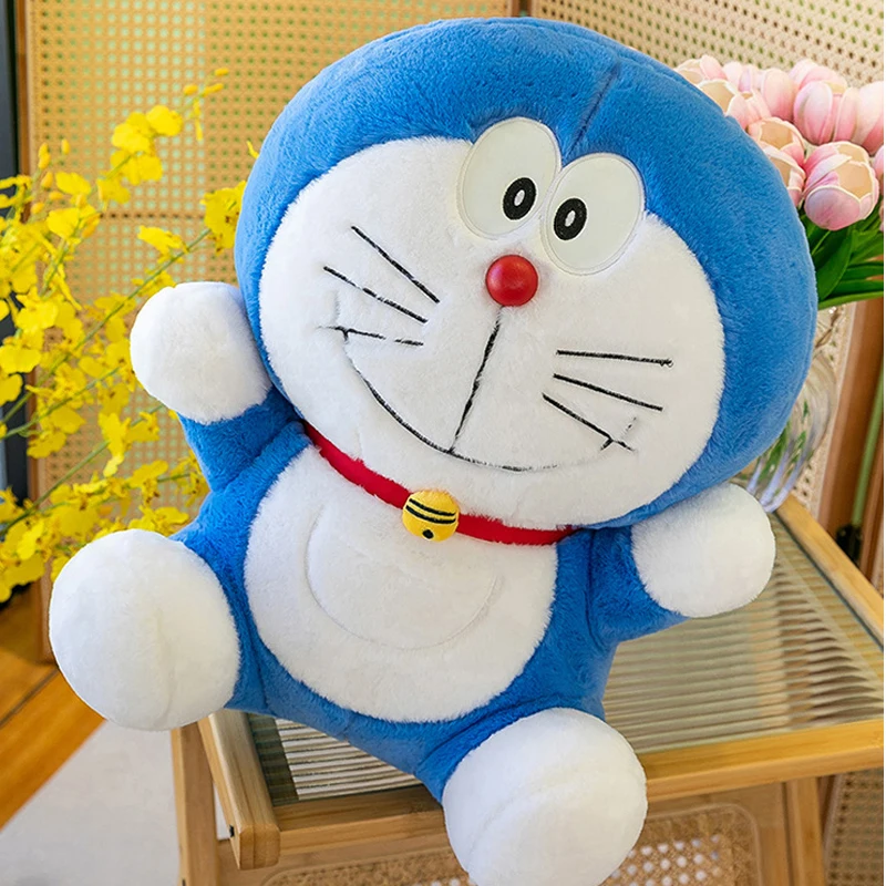 

45-90cm Doraemon Plush Toys Classic Large Plushie Cartoon Anime Birthday Pillow Doll Kawaii Stuffed Gift for Childrens Xmas