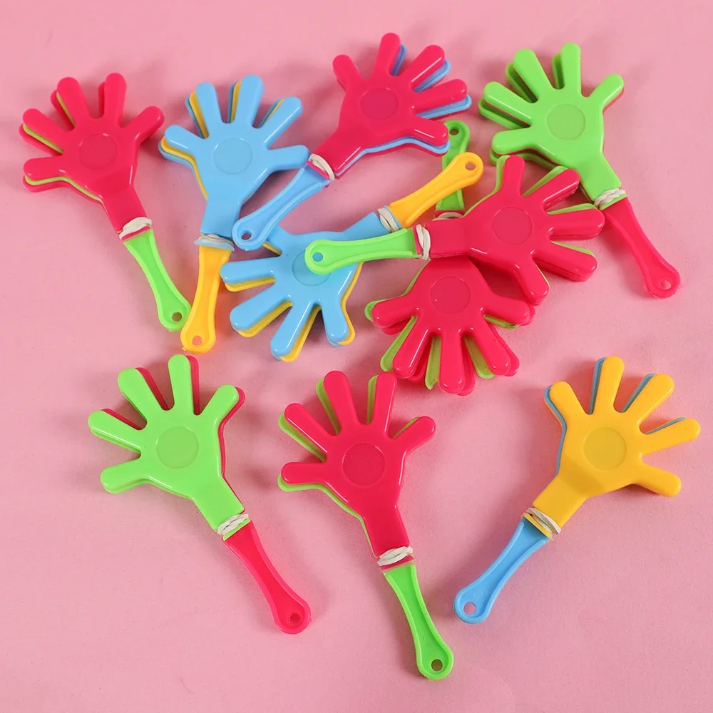 10Pcs Mini Hand Clapper Noise maker Cheering Props Children Clap Your Hands Toys For Kids Birthday Party Favors Pinata Fillers