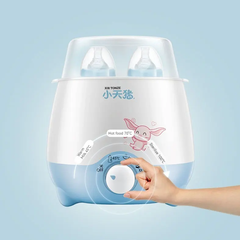 Knob Control Baby Milk HOt Steam Baby Bottle Warmer And Sterlizer Feeding Bottle