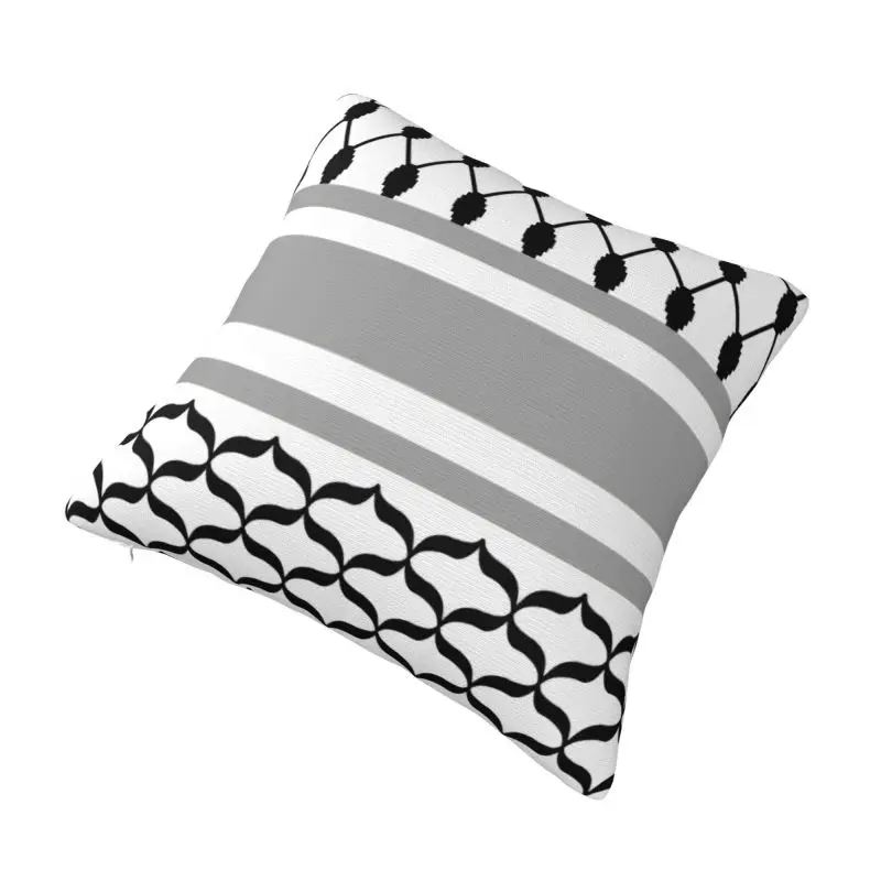 Custom Arabic Keffiyeh Traditional Pillow Case 45x45cm Tatreez Embroidery Art Cushion Cover Decoration Salon Square Pillowcase