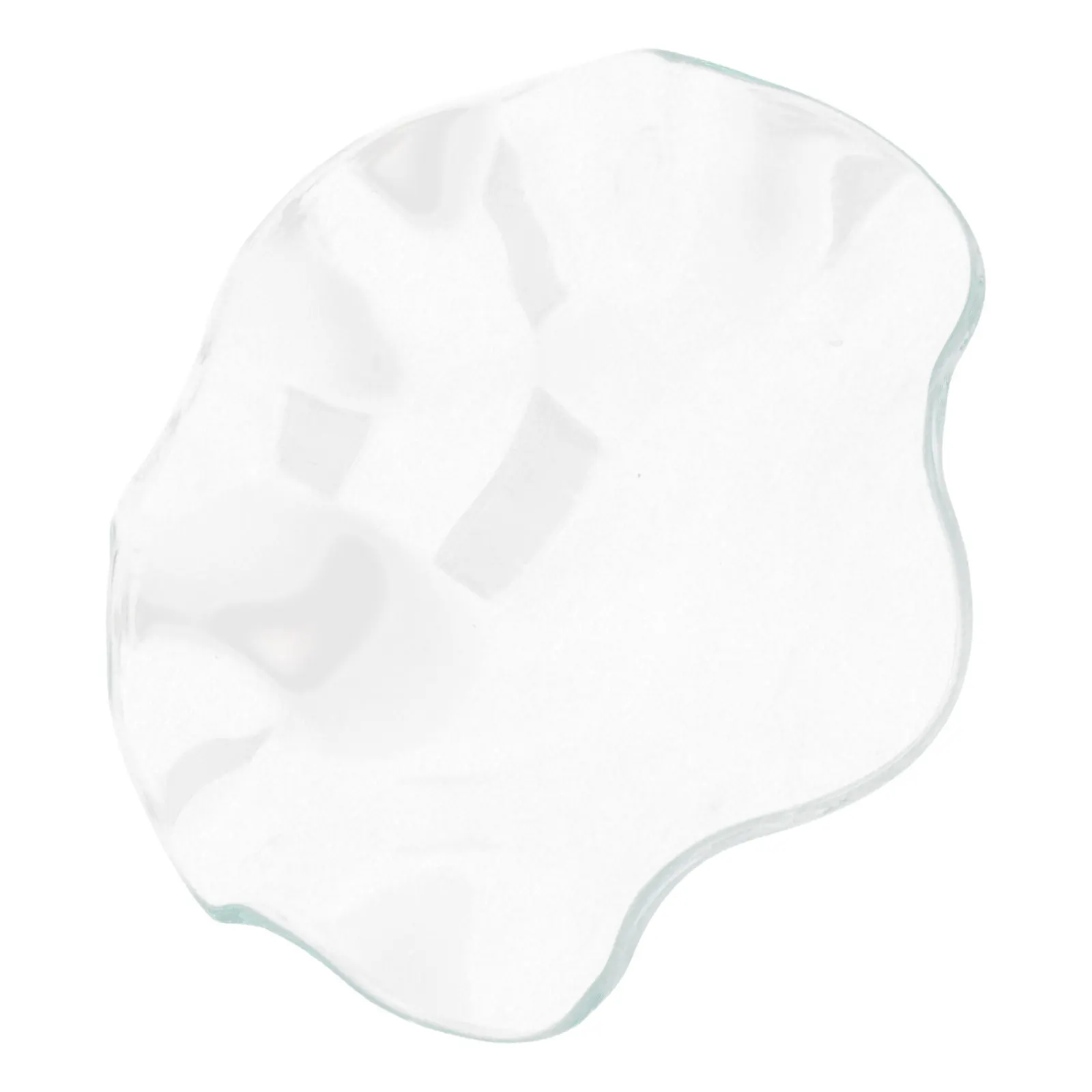 

115Mm Transparent Glass Wavy Dish for Wax Warmer Essential Oil Melting Aromatherapy Tray Replacement Dish Fragrance Lamp Plate