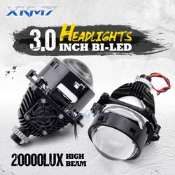 3 Inch Bi led Lens 90W LED Lights Projector 20000LM Headlight Lenses Lamps For Hella 3R G5 Retrofit Universal H1 H4 H7 LED Kit
