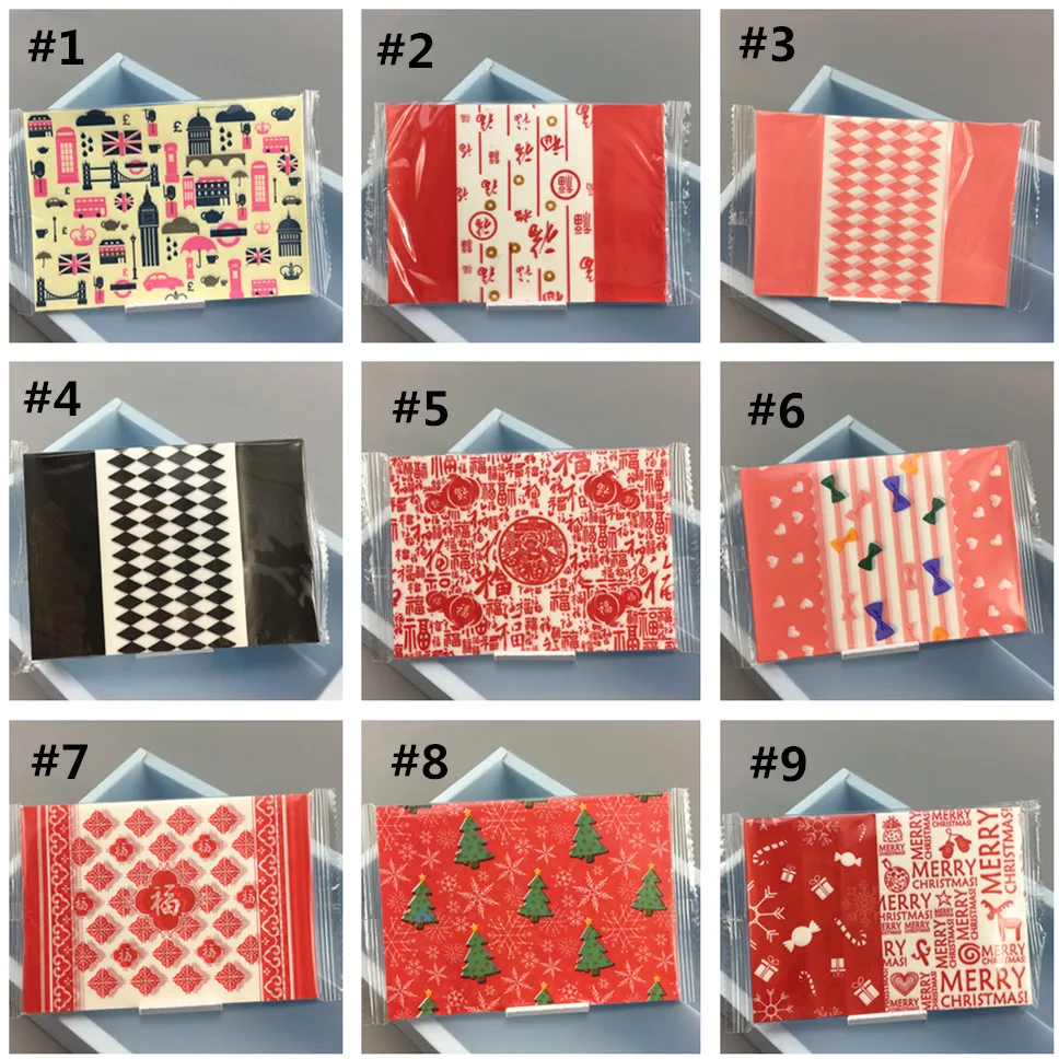 100 Stücke DIY Handgemachte Nougat Süßigkeiten Verpackung Öl Papier Milch Taffy Wrapper Neujahr Weihnachten Party Dekor – Detail 2