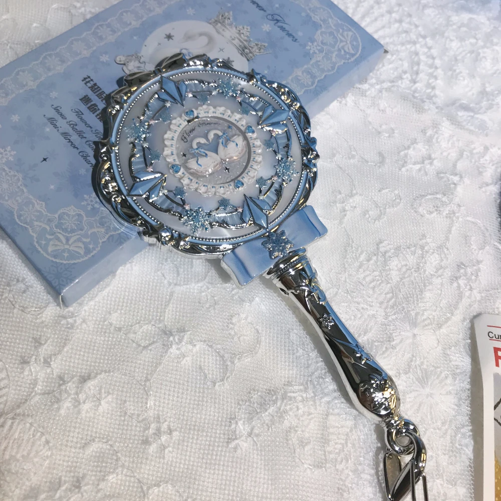 Flower Knows Snow Ballet Hand Mirror Fairytale Portable Makeup Mirror,Cute Collectible Cosmetic Mirror for Purse & Travel