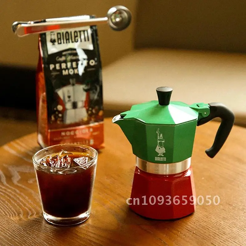 

Bialetti Coffee Aluminum Moka Pot Espresso Percolator Stove Coffee Maker Tool Cafe Octagonal Home Pot Classic Shape Outdoor