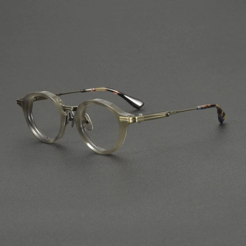 

2026 New Arrival Retro Glasses Round 0TW6039 Japanese Women Handmade Frame Prescription Myopia Blue Blocking for Men Acetate