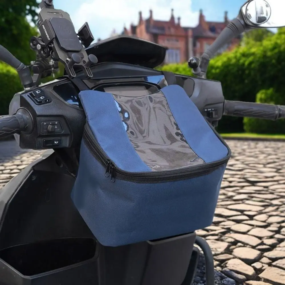 

Durable Large Capacity Mountain Bike Bag Waterproof Viewing Window Electric Scooter Bag Bicycle Front Bag