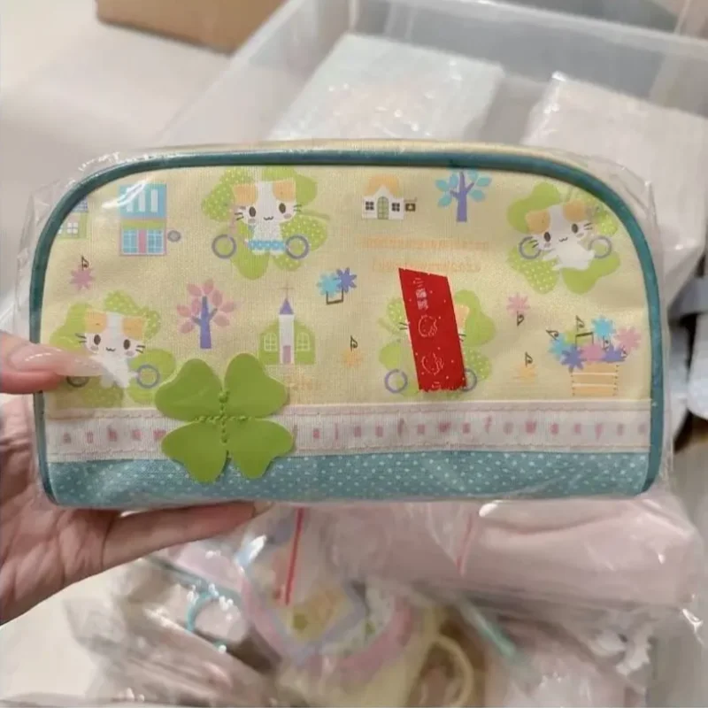 Estuche para lápices Kawaii Masyumaro Fluffy Fuwa Nyanko Cat, estuche para bolígrafos, estuches escolares bonitos de Anime, regalo para niños