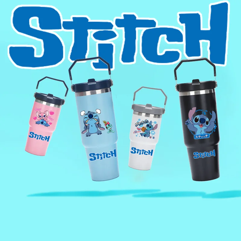 

Disney Stitch 30oz/20oz Stainless Steel Insulated Portable Car Cup for Cooling Outdoor Ice King Cartoon Stainless Steel Cup