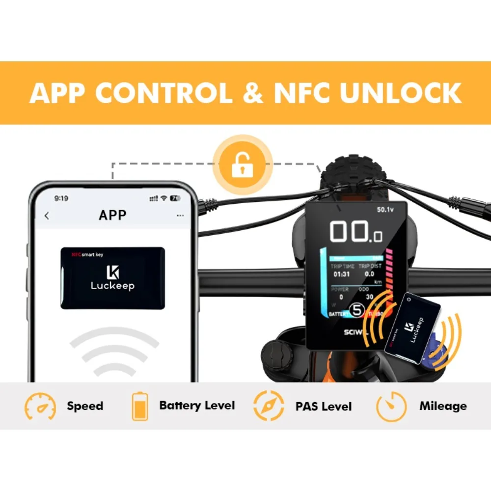 Электрический велосипед Luckeep X3, 750 Вт, 48 В, 20 Ач, четырехзвенная подвеска, электрический велосипед, 20*3,0 дюйма, управление через приложение для шин и разблокировка NFC, электрический велосипед