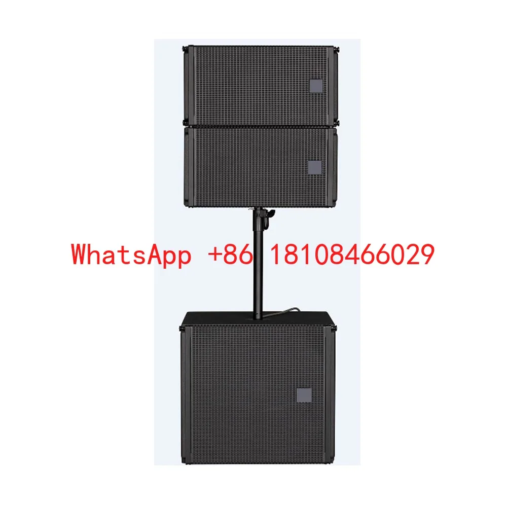 Sistema de Altavoces Activos VTX10 de 18 Pulgadas con Subwoofer Line Array Pro Sound y Amplificador de Potencia, Juego Completo para Música Profesional en Escenario