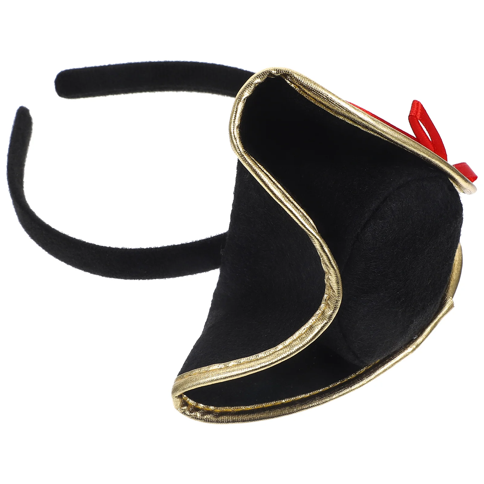 

Pirate Hat for Cosplay Costume Prop Halloween Party Black Plastic Hair Bands Cosplay Props Festive Accessories