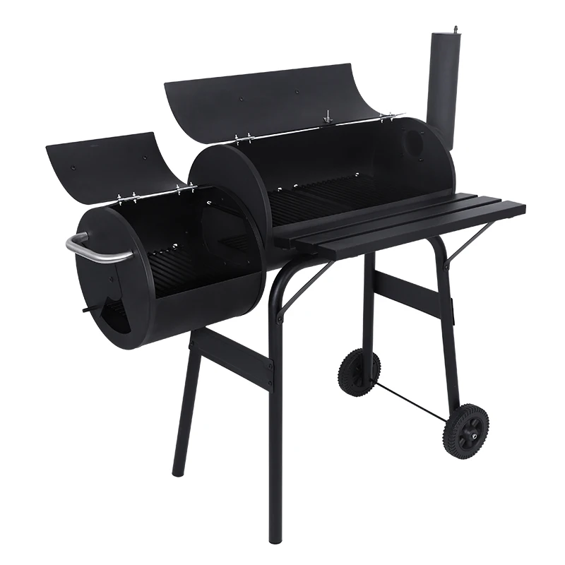 

Heavy-Duty Meat Bucket Pit Bucket Commercial Barbecue Charcoal Barbecue Offset Smoker Barbecue Trailer Vertical