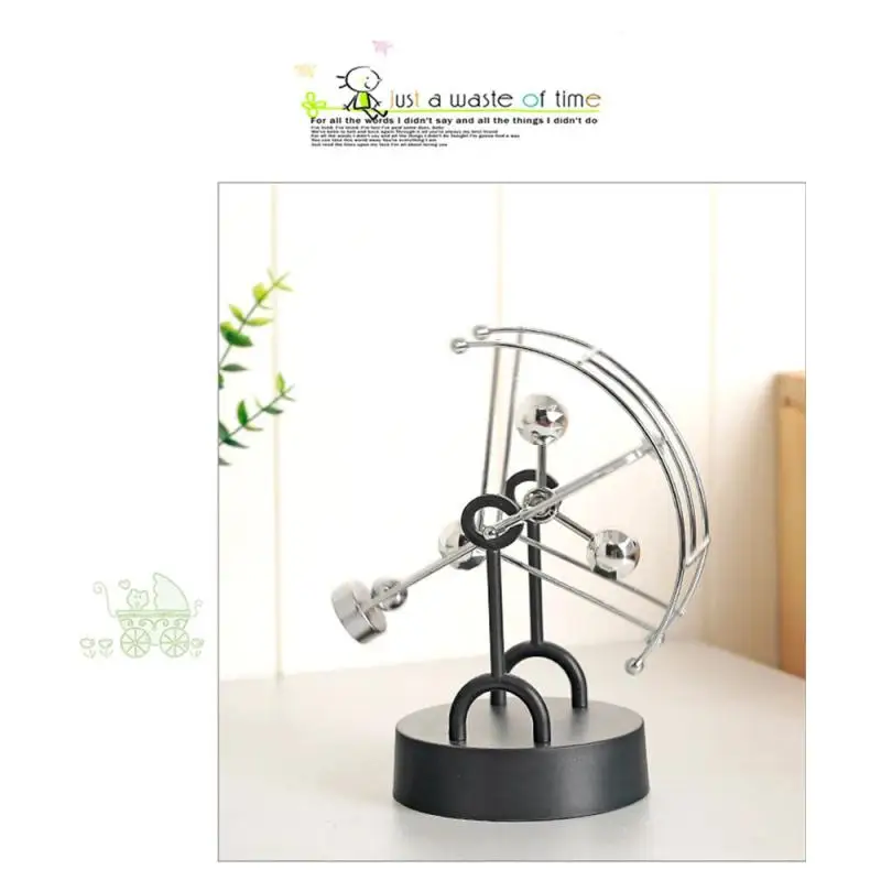 Parachute Sector Perpetual Motion Desk Decoration Newton Pendulum Metal Chaos Swing Creative Scientific Instrument Home Crafts