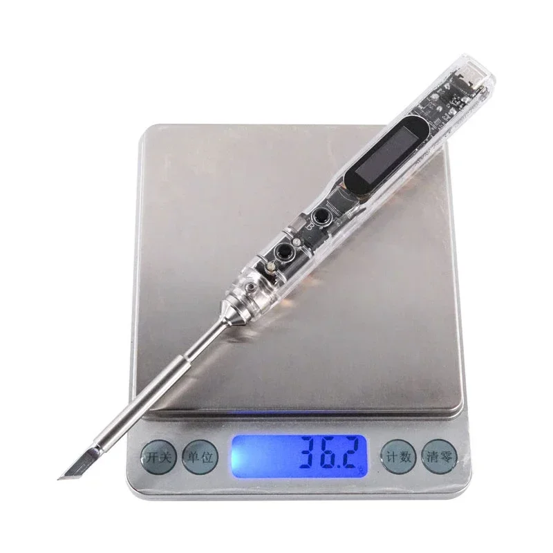 متوفر في المخزون مكواة لحام كهربائية جديدة SEQURE SI012 Pro مع حساسية قابلة للتعديل وجرس مدمج لـ T12 | مكواة لحام TS