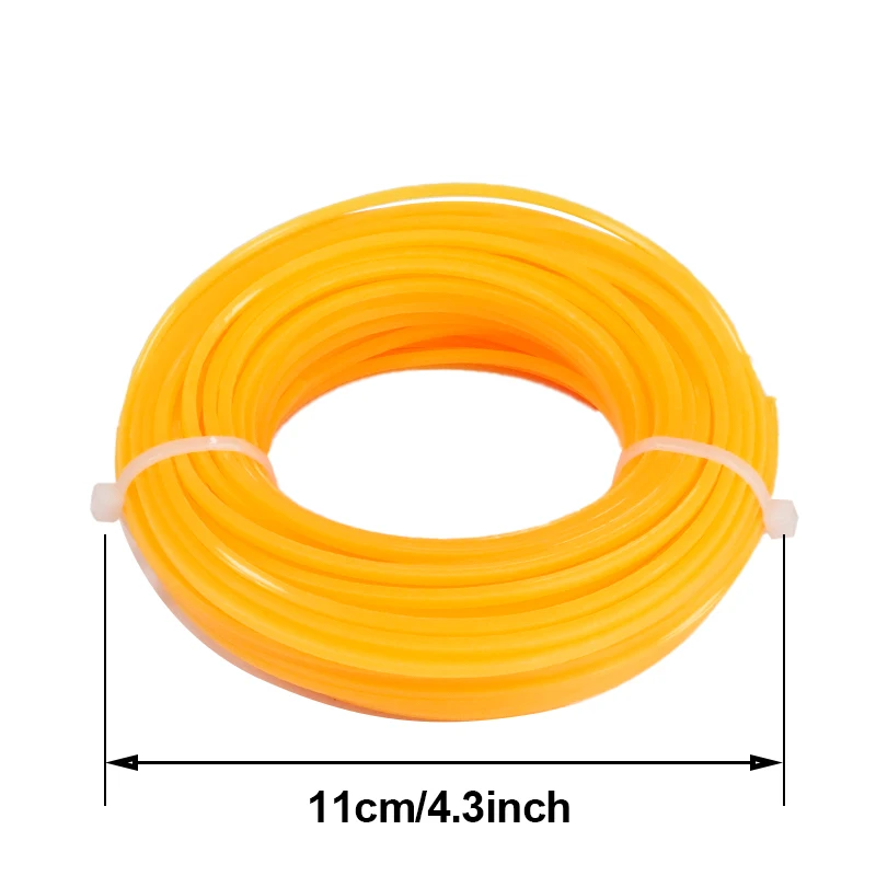 LUSQI 20m * 2.0mm Trimmer line Square Nylon Mowing  Rope Efficient Garden Weeding Machine Rope Accessories Grass Brushcutter