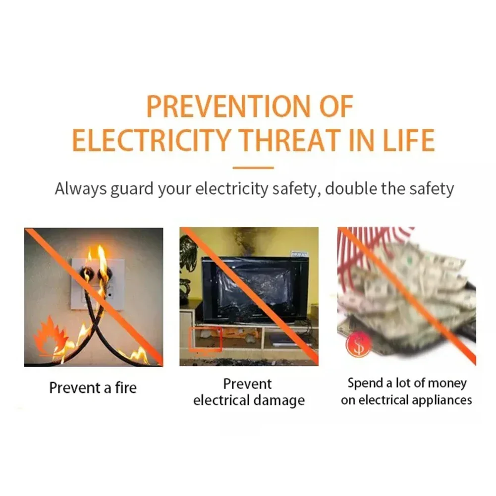 120v Voltage Protector Voltage Regulator Over-Voltage And Under-Voltage Socket Single Phase Undervoltage Overvoltage Protection