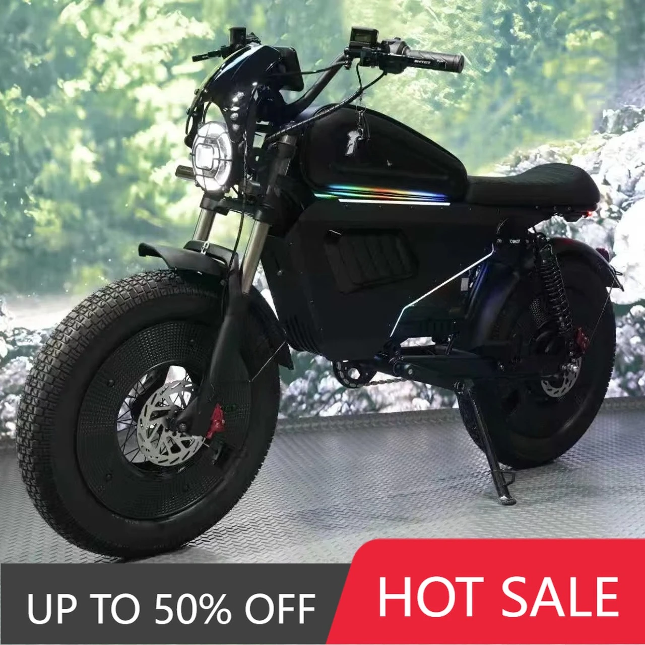 WWQ Aluminum alloy lithium battery electric bicycle commuter mountain off-road motorcycle with brushless motor and 50AH battery