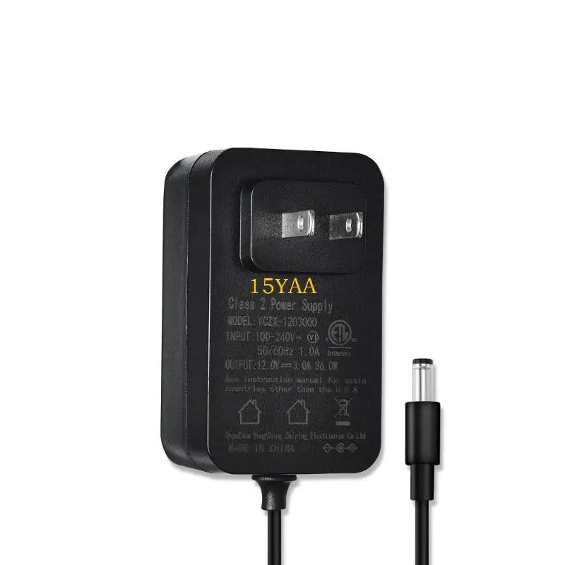 

15YA 36W 12V3A 24V1.5A Адаптер питания AC100 240 В Вход для светодиодных фонарей Камеры безопасности Электроника 5.5x2,5 мм