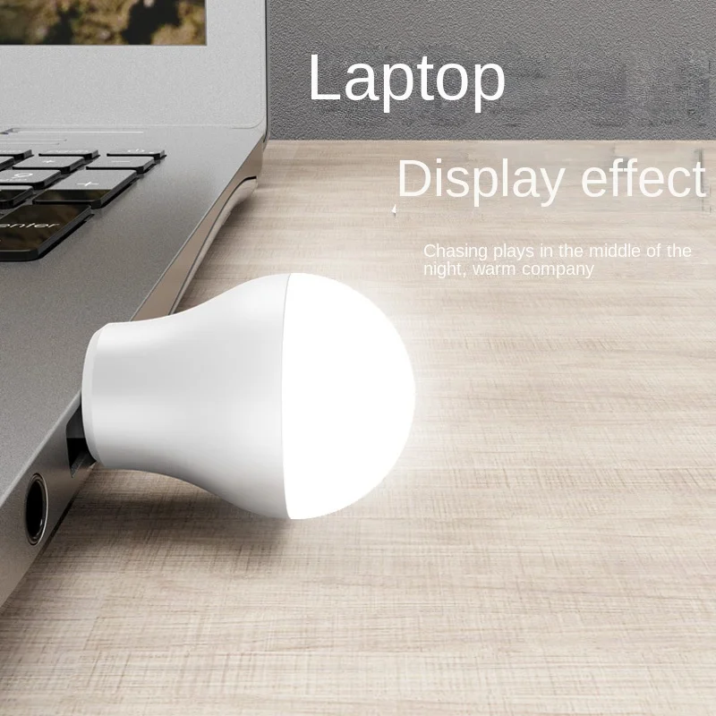 Lámpara de enchufe USB para ordenador, carga de energía móvil, lámparas pequeñas para libros, LED, protección ocular, luz de lectura, pequeña luz redonda, luz nocturna