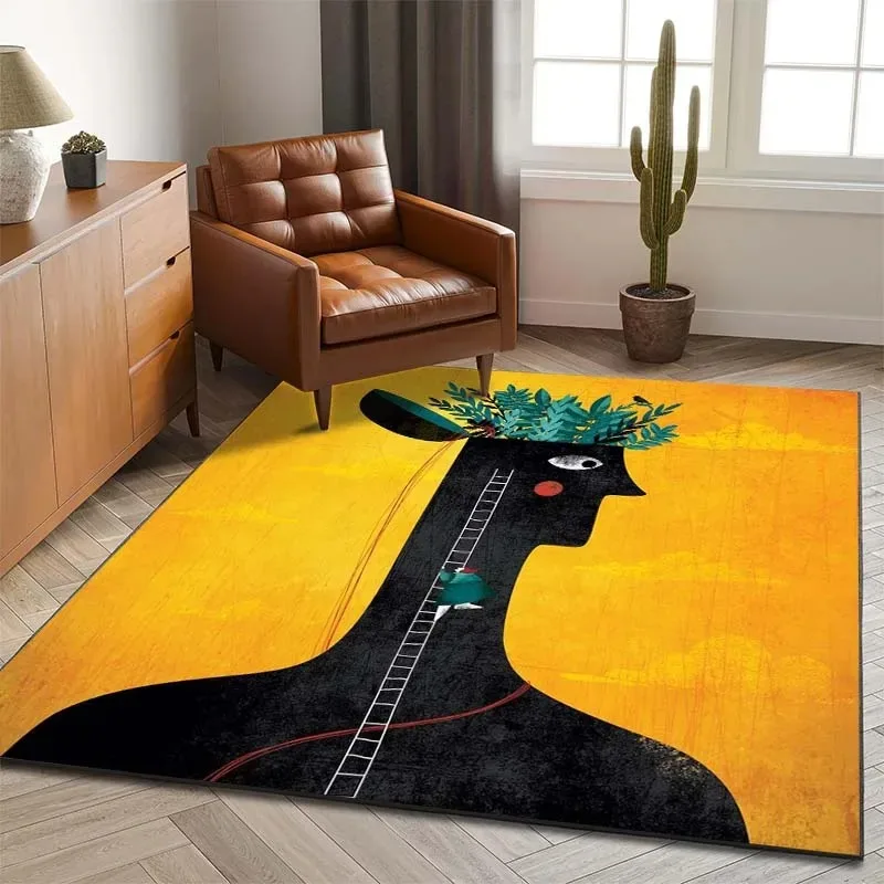 Illustration Art Pattern Bedroom Floor Mat Decoration Home Living Room Floor Mat