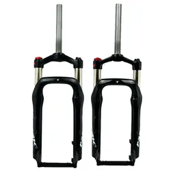 Fat Fork 20*4.0 Inch Fat Bike Forks Snowtruck and Sandy Oil Air Gas Locking Suspension Forks For 4.0