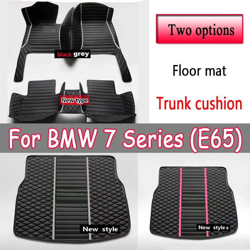 

Car Floor Mats For BMW 7 Series E65 2001~2008 Anti-dirt Leather Mat Carpets Rugs Protective Pad Car Accessories Interior Parts