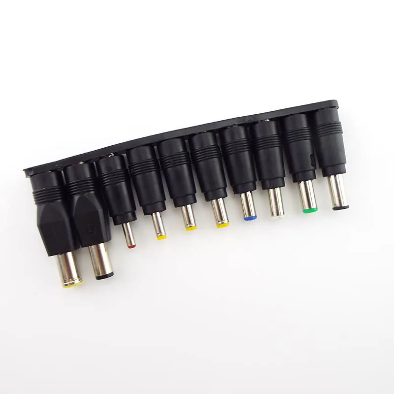 10 in 1 5.5X 2.1 MM DC female jack plug adapter power Connectors to DC male 6.3 6.0 5.5 4.8 4.0 3.5 2.5 2.1 1.7 1.35 Male Tips