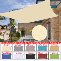 Outdoor Awnings Waterproof Sun Shade Sail Garden Canopi For Terrace Car Canvas Awning Rectangle Pool Sun-Shelter Sunshade Sail