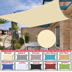 Outdoor Awnings Waterproof Sun Shade Sail Garden Canopi For Terrace Car Canvas Awning Rectangle Pool Sun-Shelter Sunshade Sail