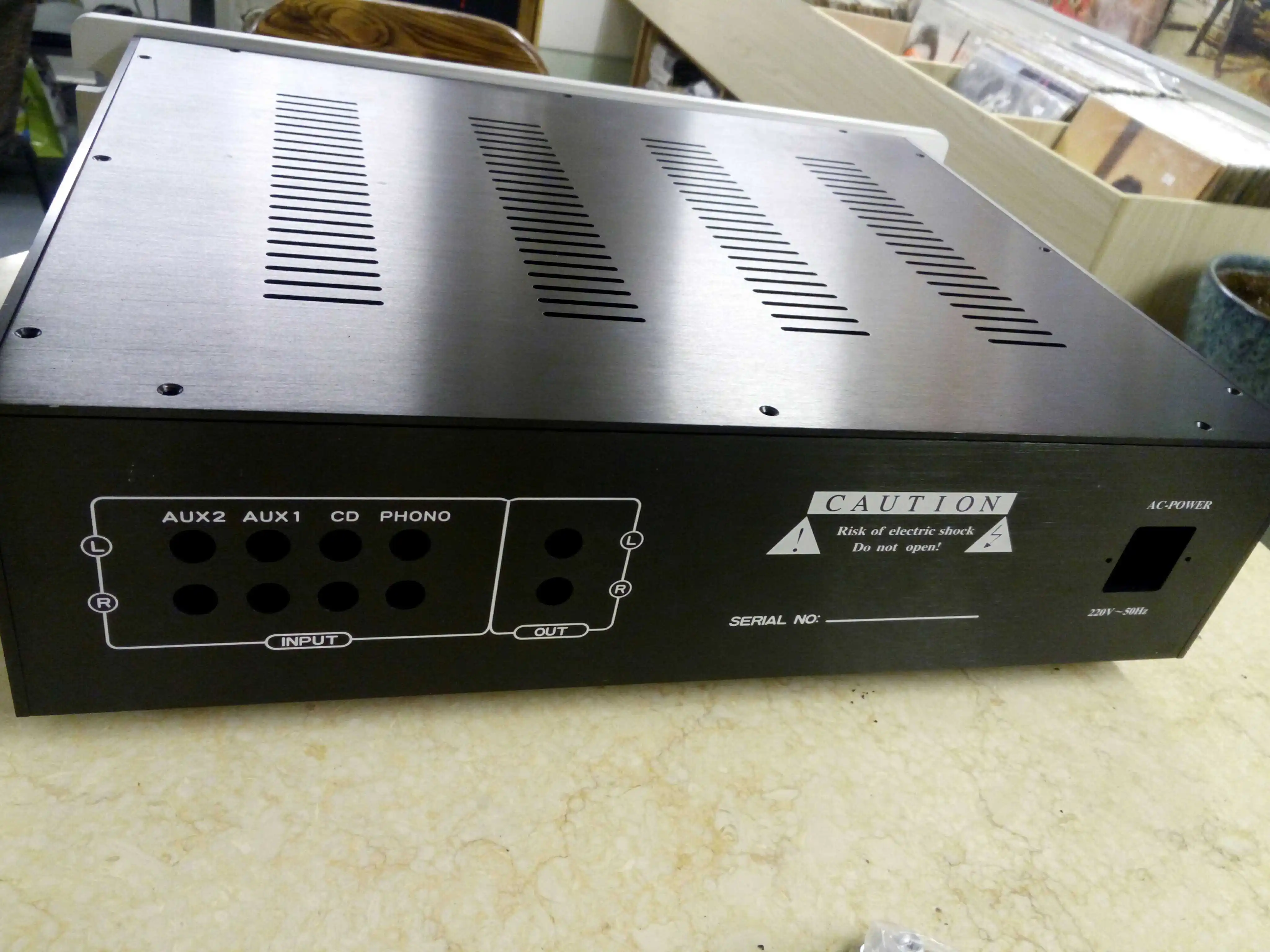 Full Aluminium CAT SL-1 SL1 Tube Pre-amplifier Preamp Amplifier DIY Chassis with Knobs