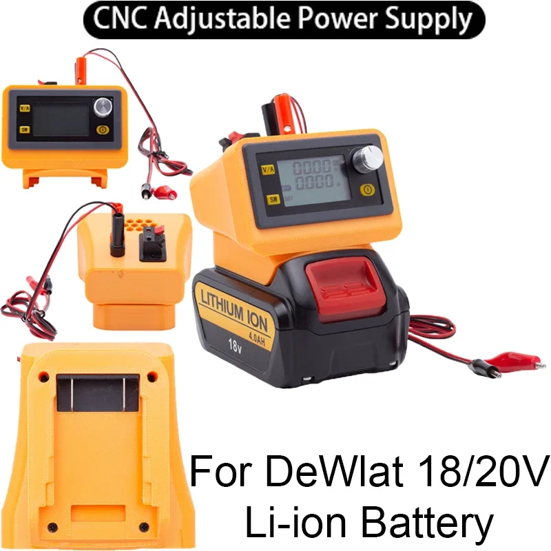 CNC adjustable DC regulated power supply for DeWalt 18/20V Li-ion battery Adapter Buck-boost controllable power supply