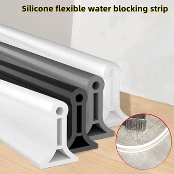ซิลิโคนอาบน้ําBarrier Water StopperแถบยึดBendableห้องน้ํากันน้ําAutohesion Stripเปียกแห้งแยกBlocker