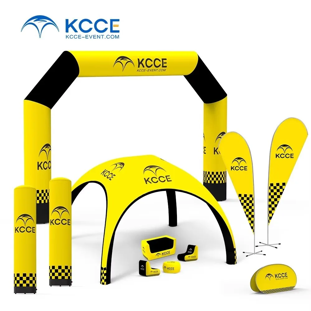 Custom 3D Design Easy Set up Outdoor Event Air Sealed Inflatable Gazebo Marquee Tent with Inflatable Column Furniture