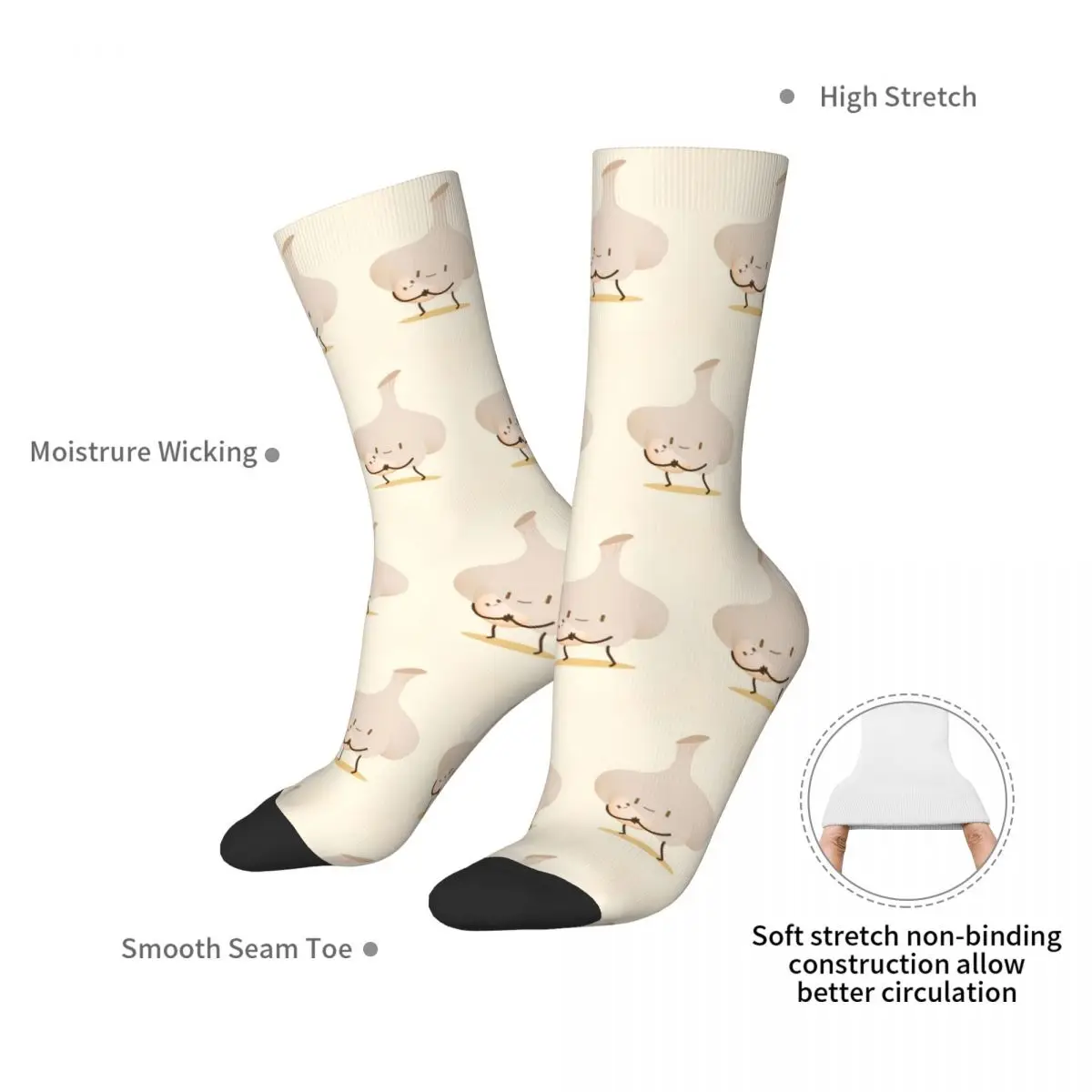 Knoblauch socken Harajuku Schweiß absorbierende Strümpfe die ganze Saison über Socken Zubehör für Männer Frauen Geschenke