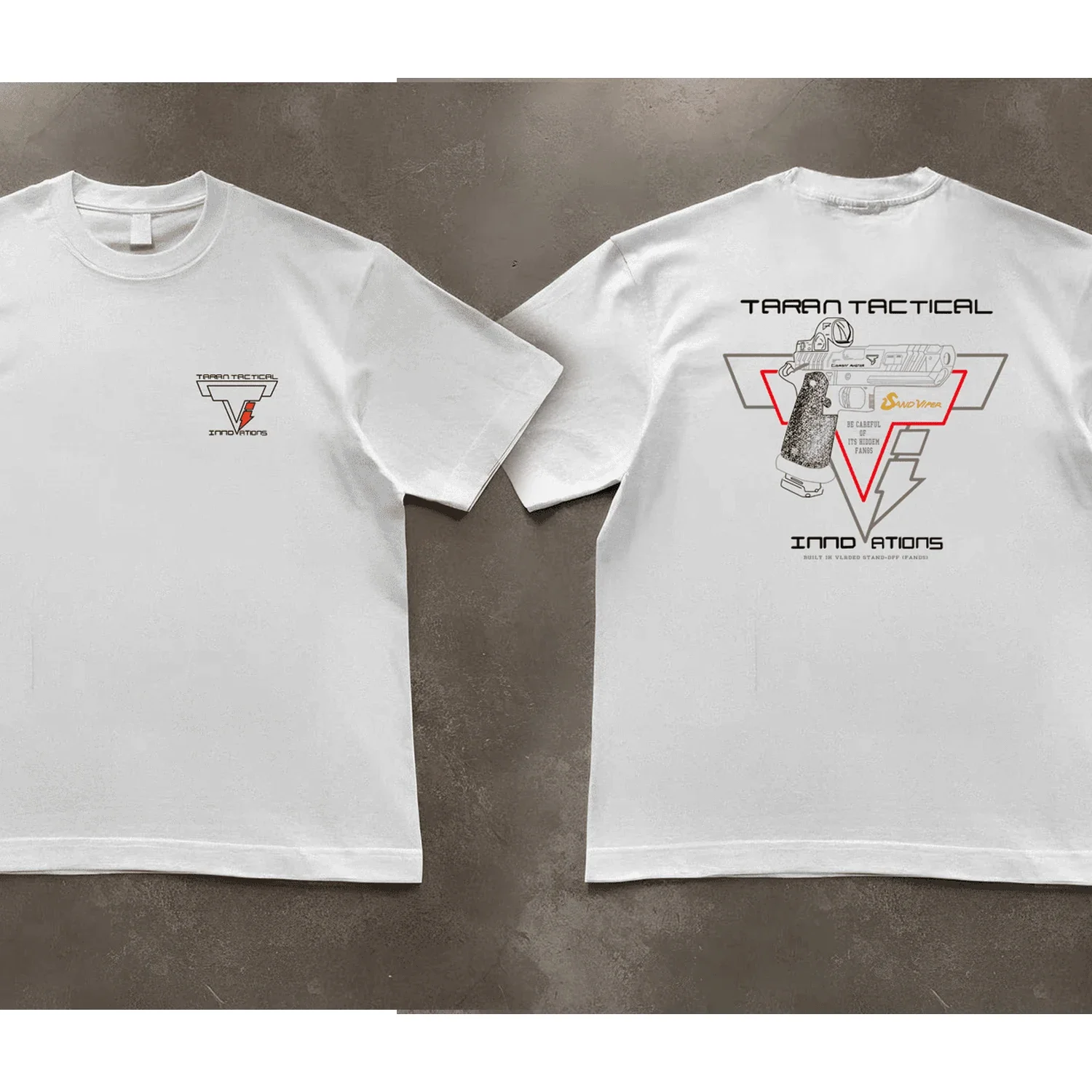 جديد القطن الخالص تاران مسدس تكتيكي طباعة سوبر مطاطا عادية قصيرة الأكمام الرجال اليومية حفلة المنزل الاجتماعية بلون