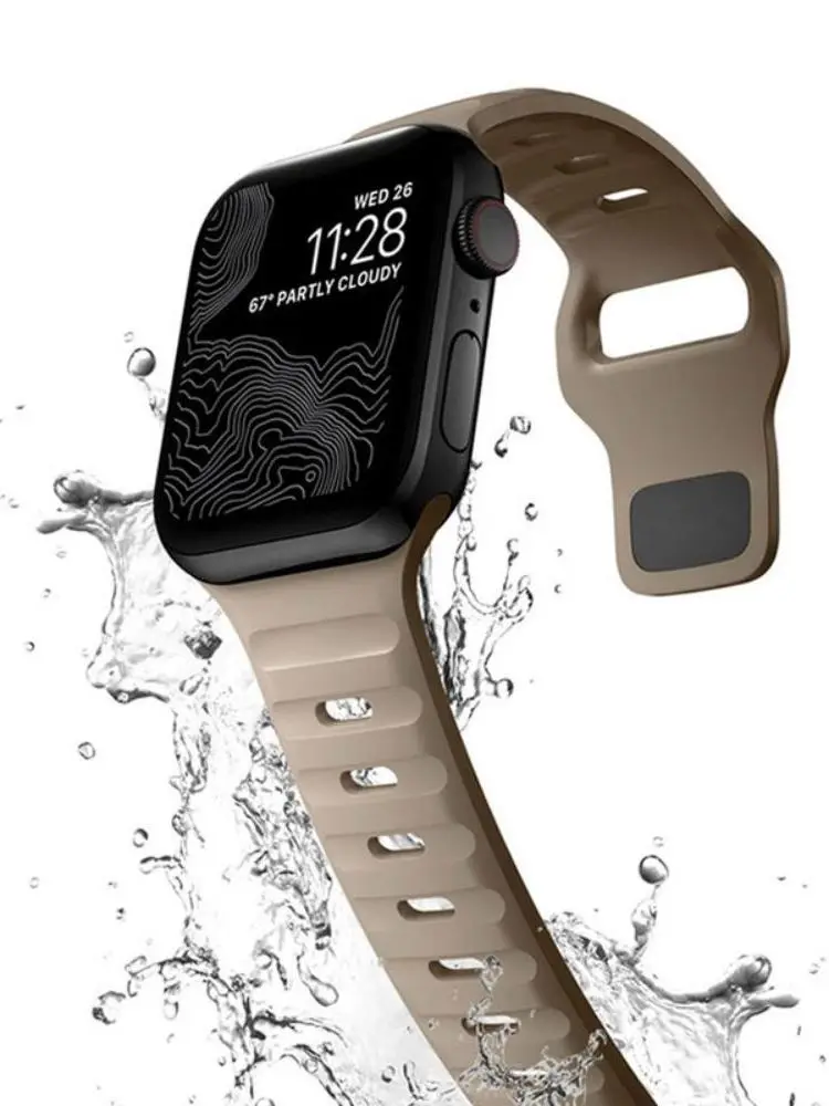 Silikonowy pasek do Apple Watch Band 44mm 49mm 45mm 40mm 41mm 38mm 45mm sport correa bransoletka iwatch serii 8 7 6 5 4 3 se ultra