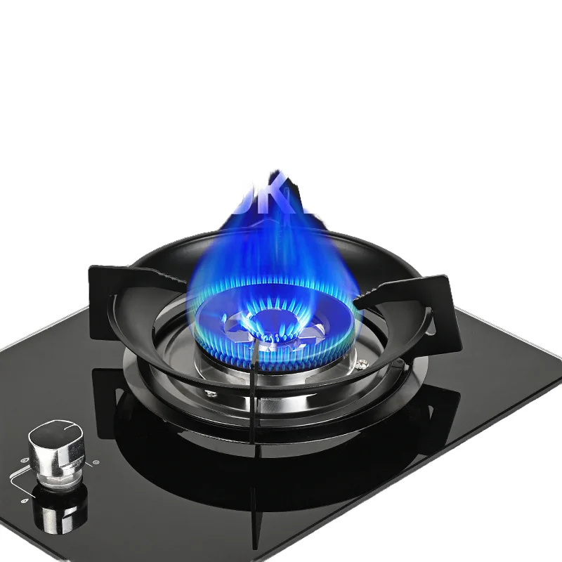 シングルバーナーガスストーブ - 強化ガラスパネル付き屋外LPGクックトップ、省エネポータブルクッカー