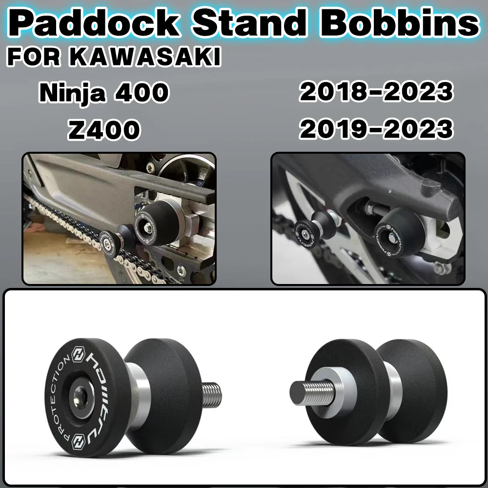 

For KAWASAKI NINJA400 Z400 2018 2019 2020 2021 2022 2023 Motorcycle modification accessories Paddock Stand Bobbins