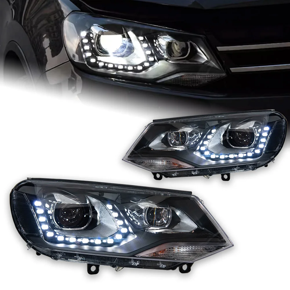

AKD Car Styling for VW Touareg LED Headlight 2011-2015 Touareg LED DRL Hid Option Head Lamp Angel Eye Bi Xenon Beam Accessories