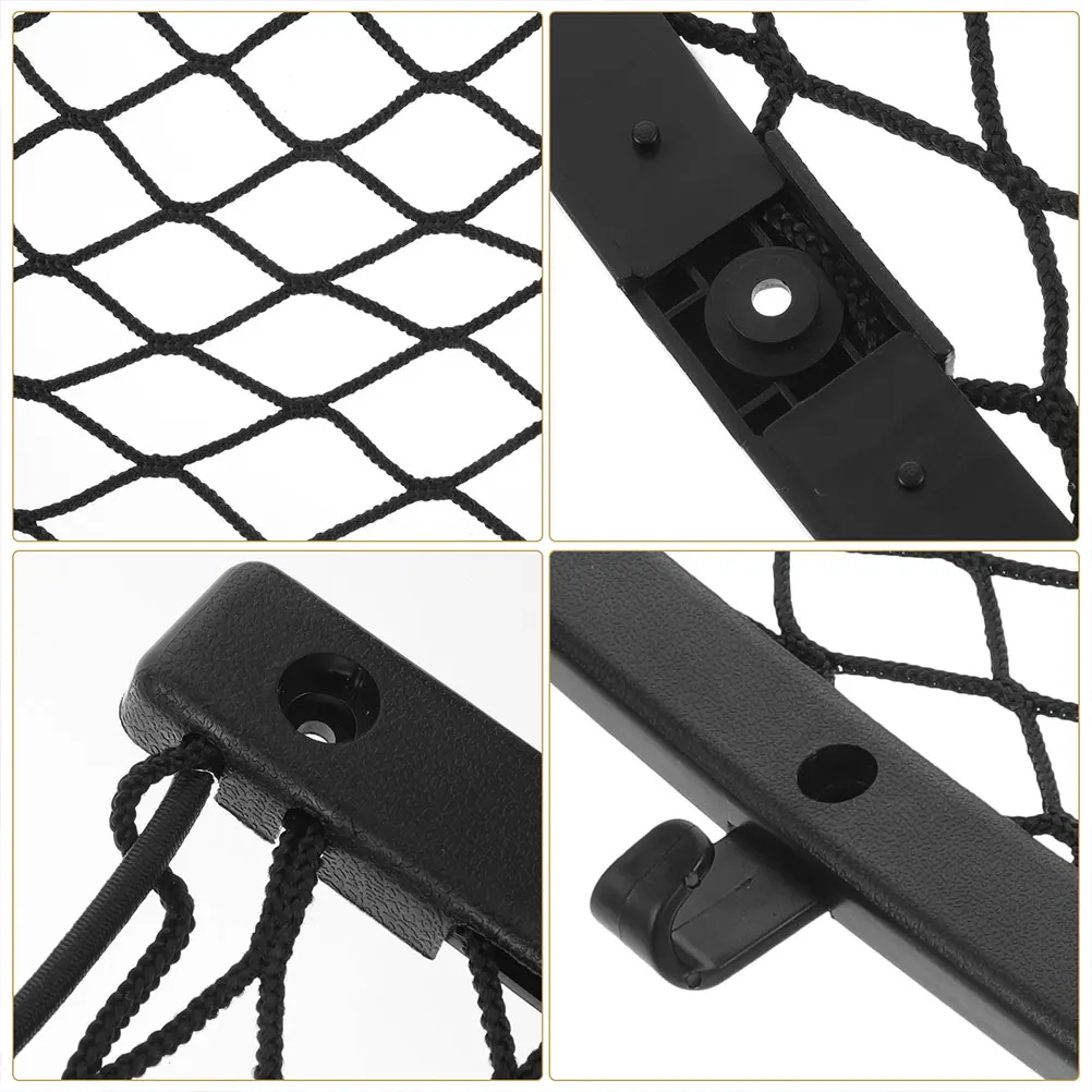 

2pcs Car Storage Pocket ganizer Mesh Bag Elastic Large Capacity ABS Nylon High Strength Flexible Car Doors Seats Trunks Garage