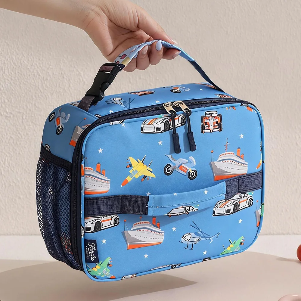 Langlebige Große Kinder-Lunchbox Wasserdichte Auslaufsichere Schüler-Kühltasche Verstärkte Tragbare Tragetasche für Schüler – Detail 8
