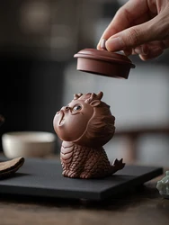 Purple Clay Tea Pet Fortune God Beast 12 Zodiac Dragon Decoration Cute Mascot Tea Table Decoration Tea Play