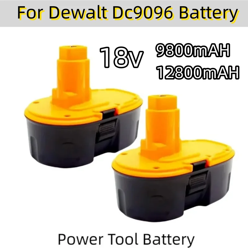 

18V 12.8Ah NI-MH Replacement Battery for DW DC9096 DE 9503 DW 9095 9096 9098 XRP Cordless Drill Tools Screwdriver Batteries