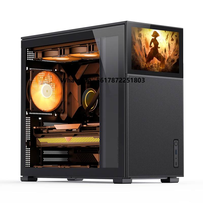 Computer Case Jonsbo D41 MESH Sub-screen Version Support ATX / M-ATX Desktop Gaming PC Case