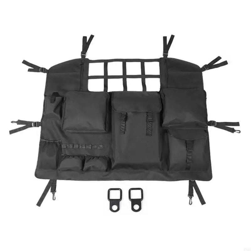 

77HF Universal Rear Cargo Net Storage Bag for JK Model Heavy Duty Oxford Fabric