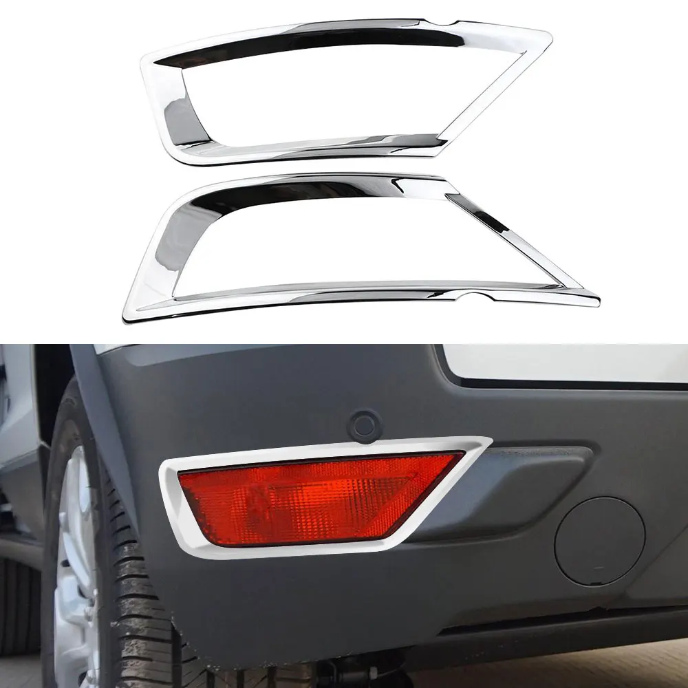 

For Ford Ecosport 2013 - 2022 Rear Fog Light Cover 2Pcs Fog Lamp Decoration Sticker Trim Sequin Frame Styling Accessories